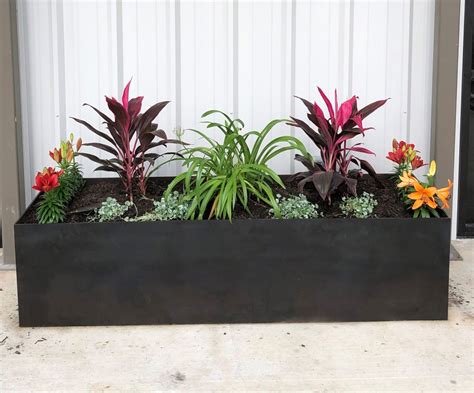 metal tree planter boxes metal|decorative metal planter boxes.